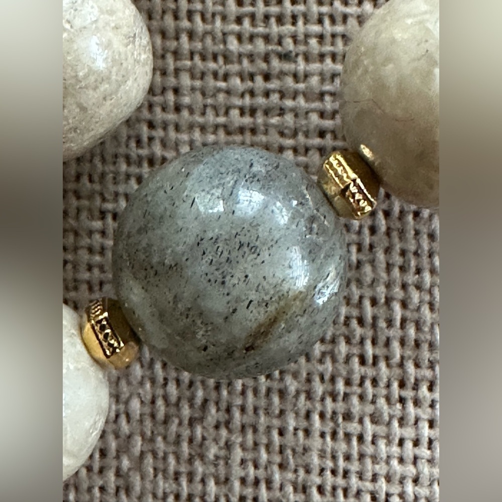 22 inch Moonstone and Jasper bead necklace NWOT - Picture 5 of 16